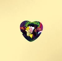 Heart Button Pin "Spamton"