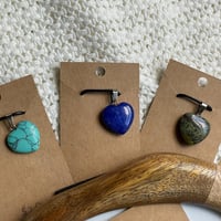 Image 5 of Heart Shaped Crystal Necklaces on Waxed Chord 