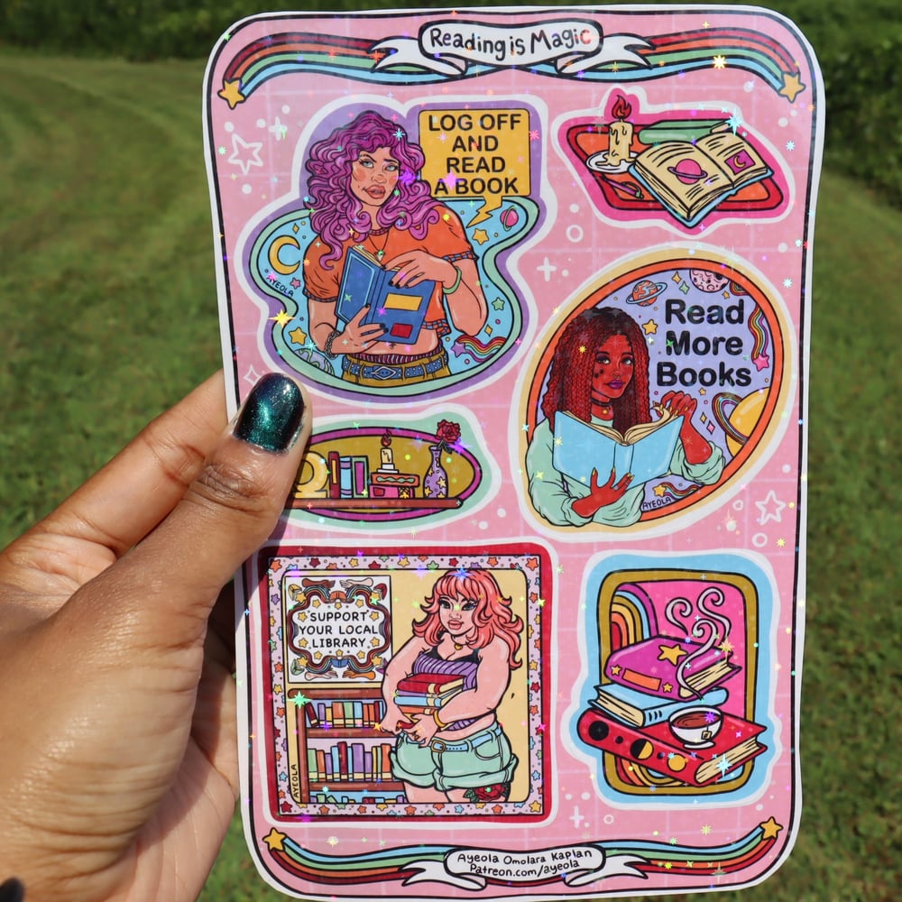 Image of Sticker Sheets: Reading is Magic