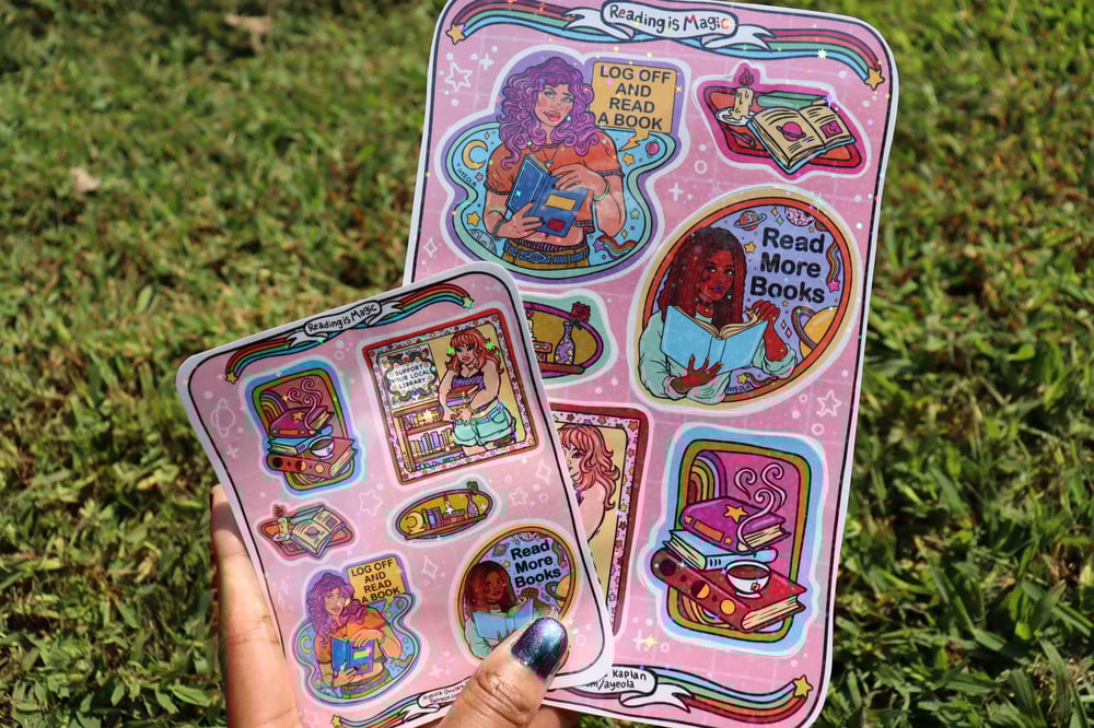 Image of Sticker Sheets: Reading is Magic