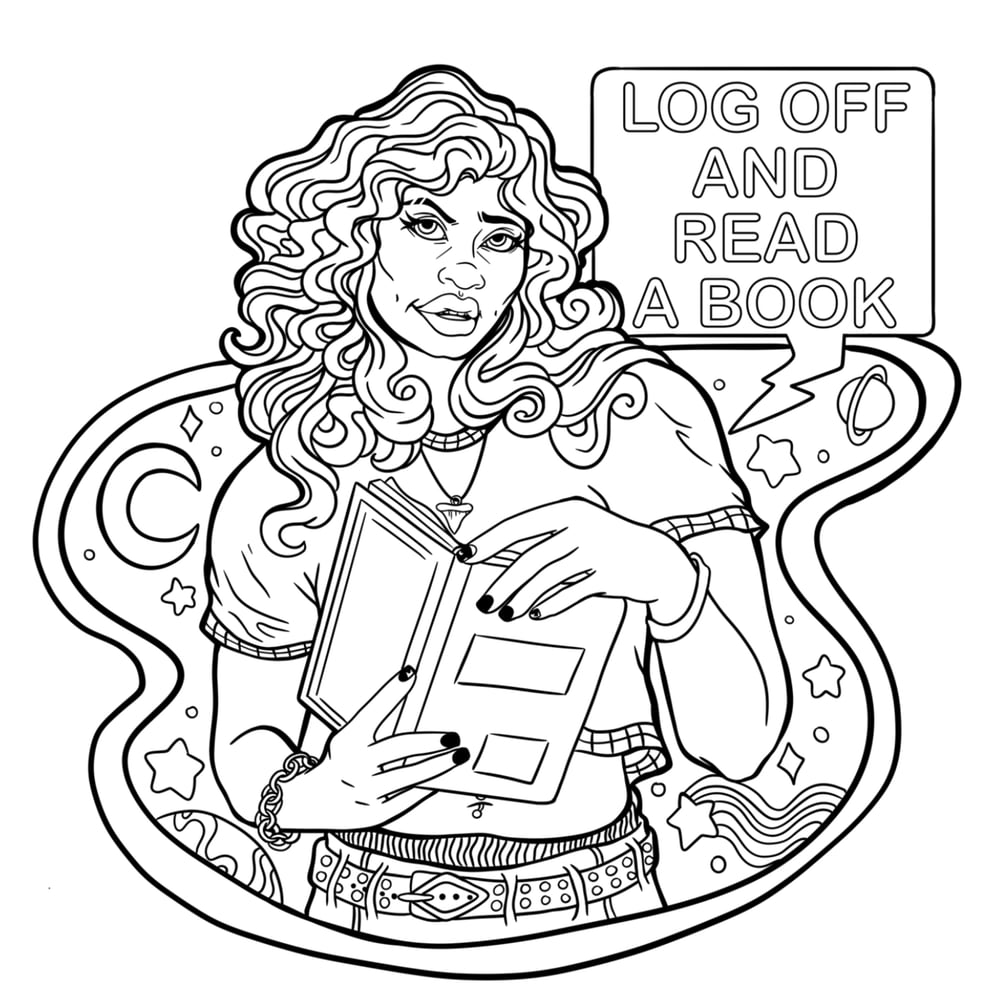 Image of Color Your Own Stickers Pack: Reading is Magic