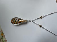 Image 3 of  Blown Glass Breathwork Necklace