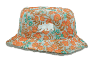 Image 1 of BEAR COLLECTION FLORAL REVERSABLE BUCKET HAT NEW L/XL