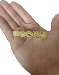 5 Golden Rings Pin