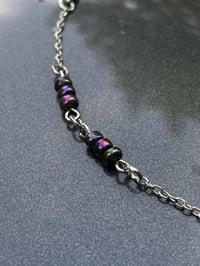 Image 3 of Galaxy blown glass necklace 