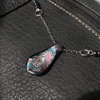 Image 4 of Galaxy blown glass necklace 