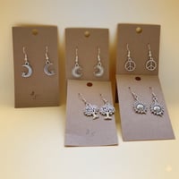 Image 1 of Celestial Hypoallergenic Charm Earrings