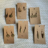 Image 3 of Celestial Hypoallergenic Charm Earrings