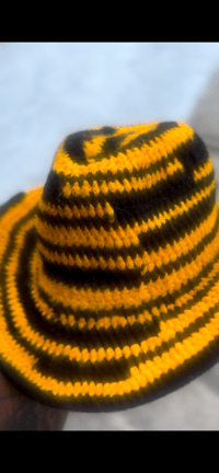 Image 3 of Black & Gold Cowboy Hat