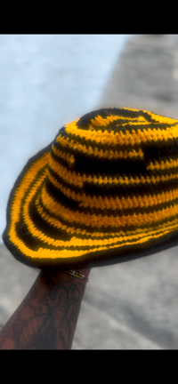 Image 5 of Black & Gold Cowboy Hat