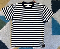 Image 1 of Iron Heart IHTB-04 heavy cotton striped knit shirt, size M