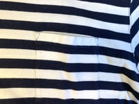 Image 4 of Iron Heart IHTB-04 heavy cotton striped knit shirt, size M