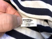 Image 8 of Iron Heart IHTB-04 heavy cotton striped knit shirt, size M