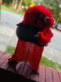 Image 1 of Roses Are Red - Baseball Cap with Detachable Cape