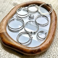 Image 1 of Lightweight Hoop Earrings
