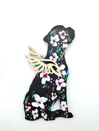 Cherry Blossom Boxer Rainbow Angel Ornament