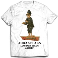 Image 2 of Woven Drip Aura Farm Tee – Black, White