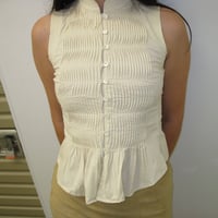 Image 1 of pleated dkny button up 