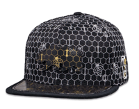 Image 2 of 16th ANNIVERSARY HONEYCOMB BLACK SNAPBACK L/XL HAT NEW