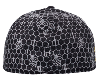 Image 6 of 16th ANNIVERSARY HONEYCOMB BLACK FITTED HAT NEW