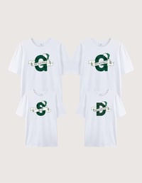 Image 2 of Green Christmas Lettering T-Shirt (Unisex)