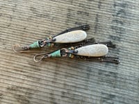 Image 6 of Bonita - Fossil Coral Bohemian earrings/ n142