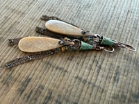 Image 3 of Bonita - Fossil Coral Bohemian earrings/ n142