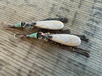 Image 11 of Bonita - Fossil Coral Bohemian earrings/ n142