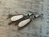 Image 12 of Bonita - Fossil Coral Bohemian earrings/ n142
