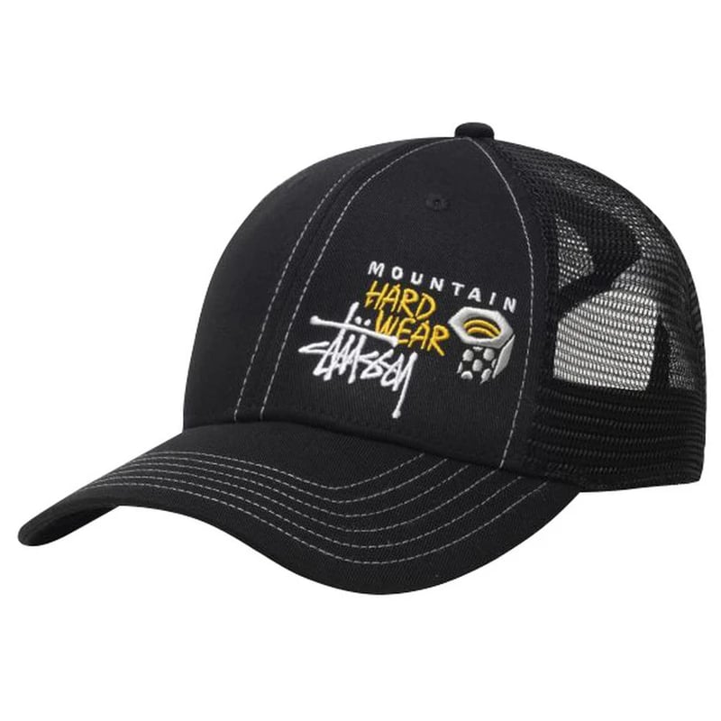 STUSSY×MOUNTAIN HARDWEARのコラボキャップ!! ☆人気☆Stussy x Mountain Hardwear Trucker Cap☆Black