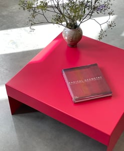 Image of Ex-Display Single Form Coffee Table in Hot Pink