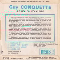 Image 2 of Guy Conquette – Le Roi Du Folklore (Disques Debs – 45 DD 137 - 1969)