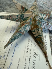 Image 2 of Venetian Folk Star // Hand Marbled Papier-Mache Star 2025
