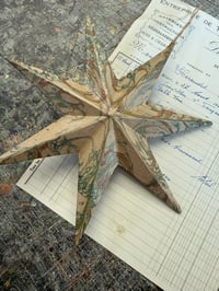 Image 8 of Venetian Folk Star // Hand Marbled Papier-Mache Star 2025