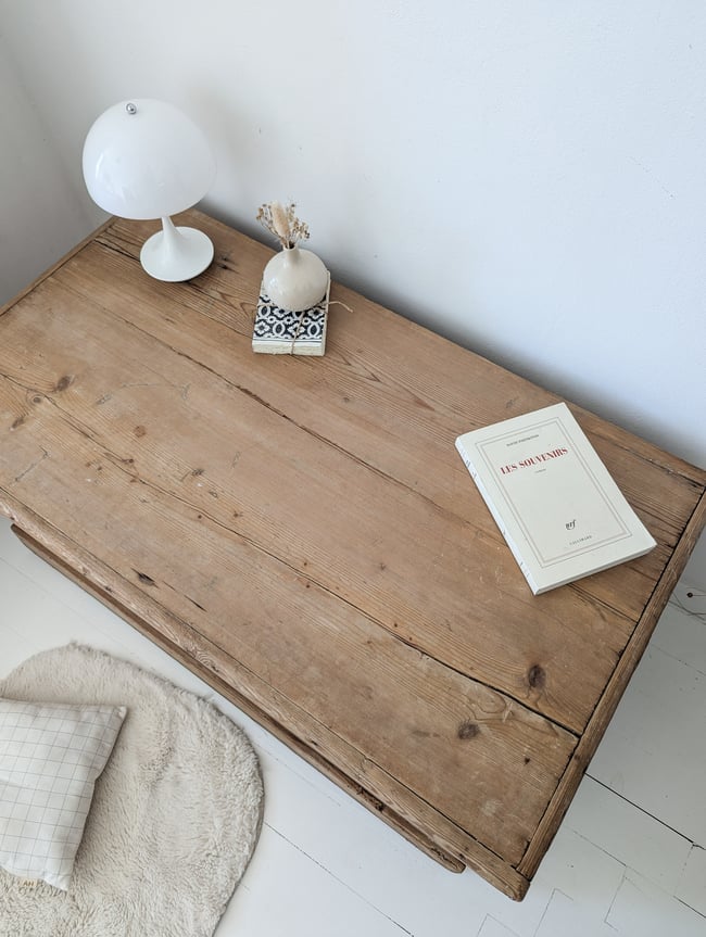 Malle anglaise en pin XIXe 🍂 PROMO ancien 199€