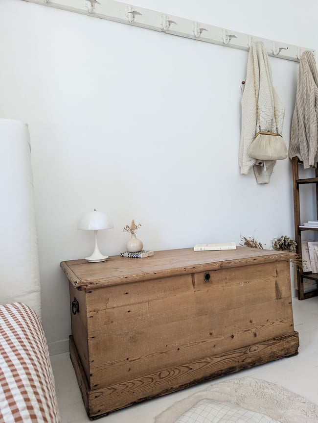 Malle anglaise en pin XIXe 🍂 PROMO ancien 199€