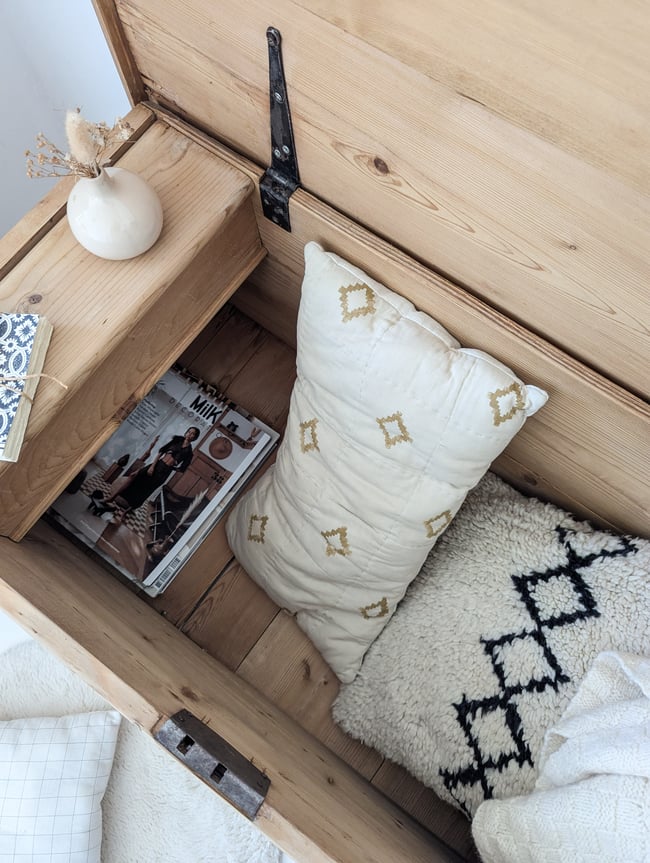 Malle anglaise en pin XIXe 🍂 PROMO ancien 199€