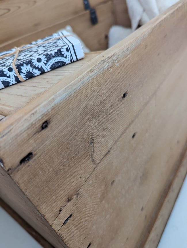 Malle anglaise en pin XIXe 🍂 PROMO ancien 199€