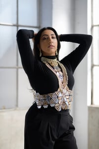 Image 1 of TRIAD underbust (gold and silver)