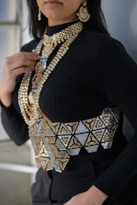 Image 4 of TRIAD underbust (gold and silver)