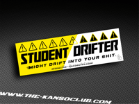 STUDENT DRIFTER SLAP STICKER 
