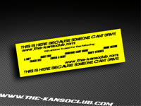 SOMEONE CANT DRIVE SLAP STICKER