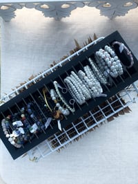 Image 1 of Chakra stone memory wire bracelet 