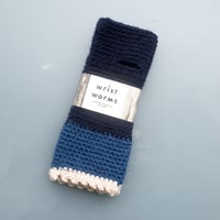Image 1 of Wrist Worms, Blue-Blue-Offwhite