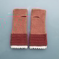 Image 2 of Wrist Worms, Cedar-Maroon-Offwhite