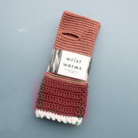 Image 1 of Wrist Worms, Cedar-Maroon-Offwhite