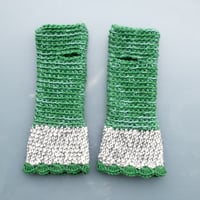 Image 2 of Wrist Worms, Green & Speckled