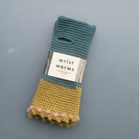 Image 1 of Wrist Worms, Mist-Dijon-Pink