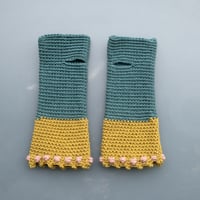 Image 2 of Wrist Worms, Mist-Dijon-Pink