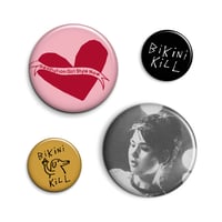 Image 1 of Bikini Kill badge set 1